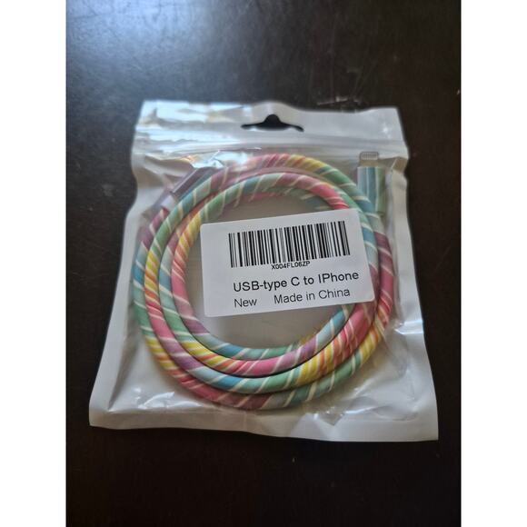 JAKPAK USB C Charging Cable iPhone 3.93 FT 60W Type C to iOS Fast Charge Cable - Picture 8 of 8